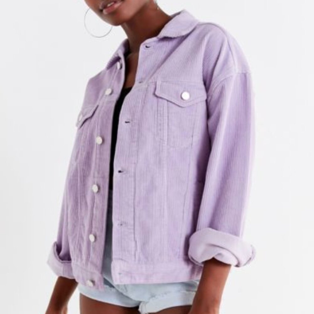 Urban Outfitters BDG Lavender Corduroy Trucker Jacket